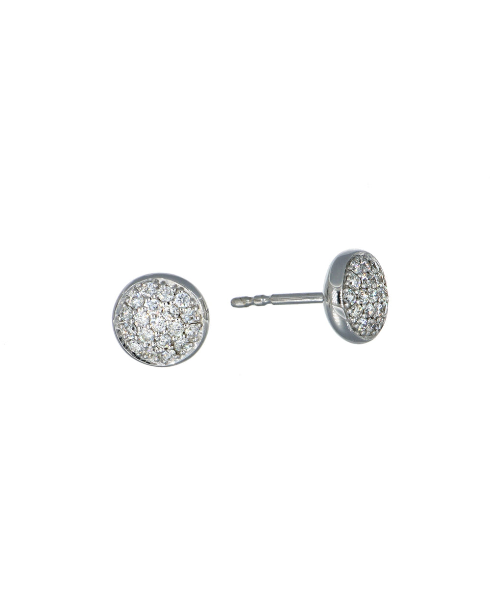 14kw pave earrings
