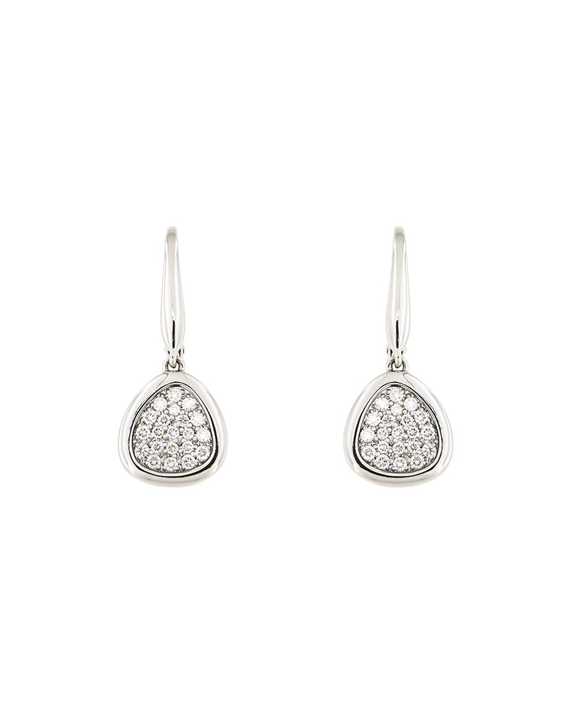 Grande Pave Margarita Earrings in Green & White main image 1
