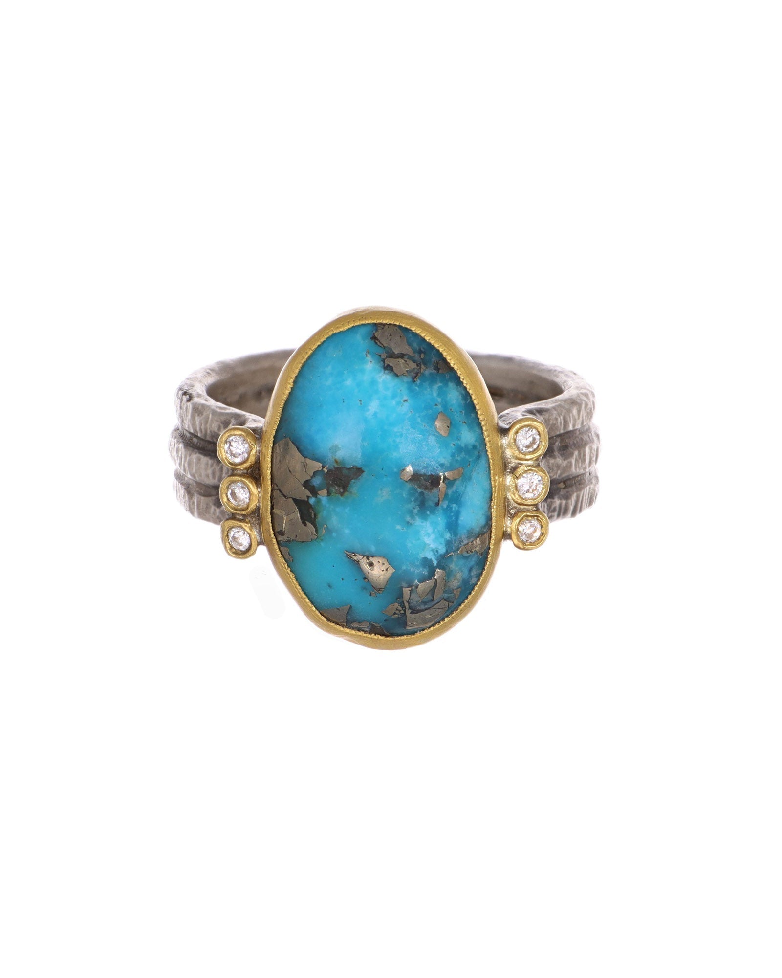24k Gold and Turquoise Ring