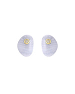 Chalcedony Pebble Earrings