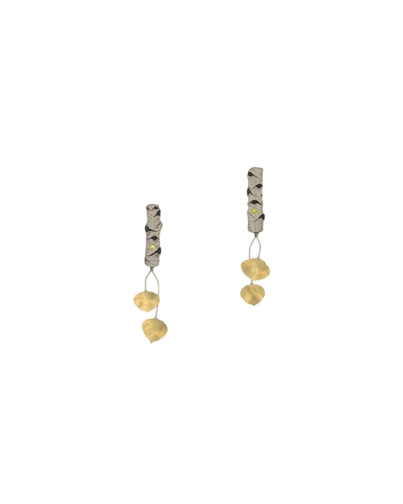 Aspen Allure earrings with leaves