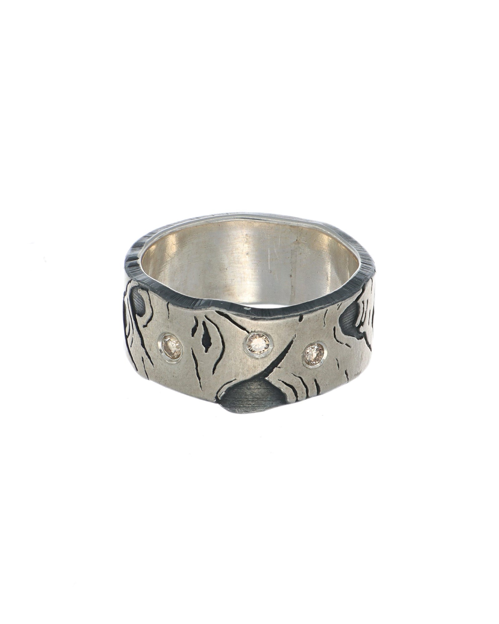 Aspen Allure ring with scatter flush set diamonds
