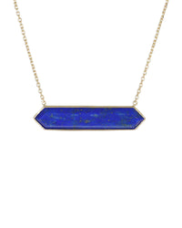 Hexagonal Lapis Necklace