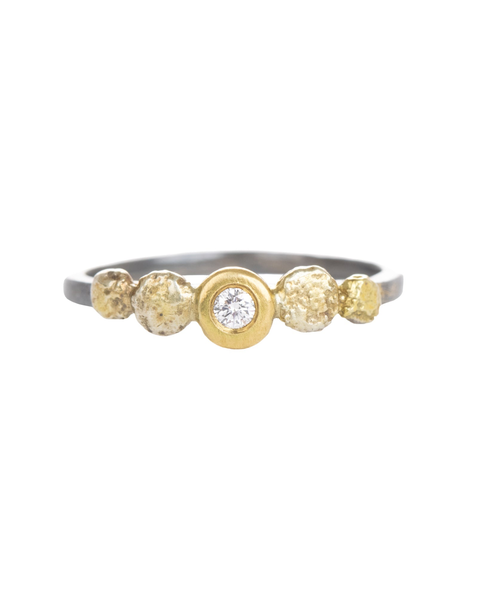 In Bloom Stacking Ring - 22k Dusted Blooms
