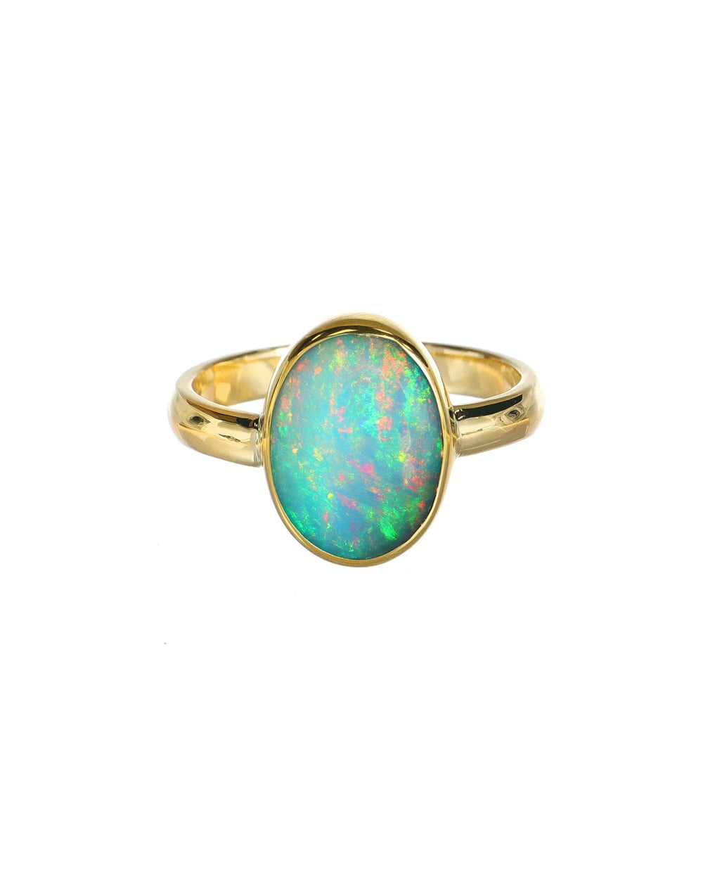 Ethiopian Opal Ring Vertical