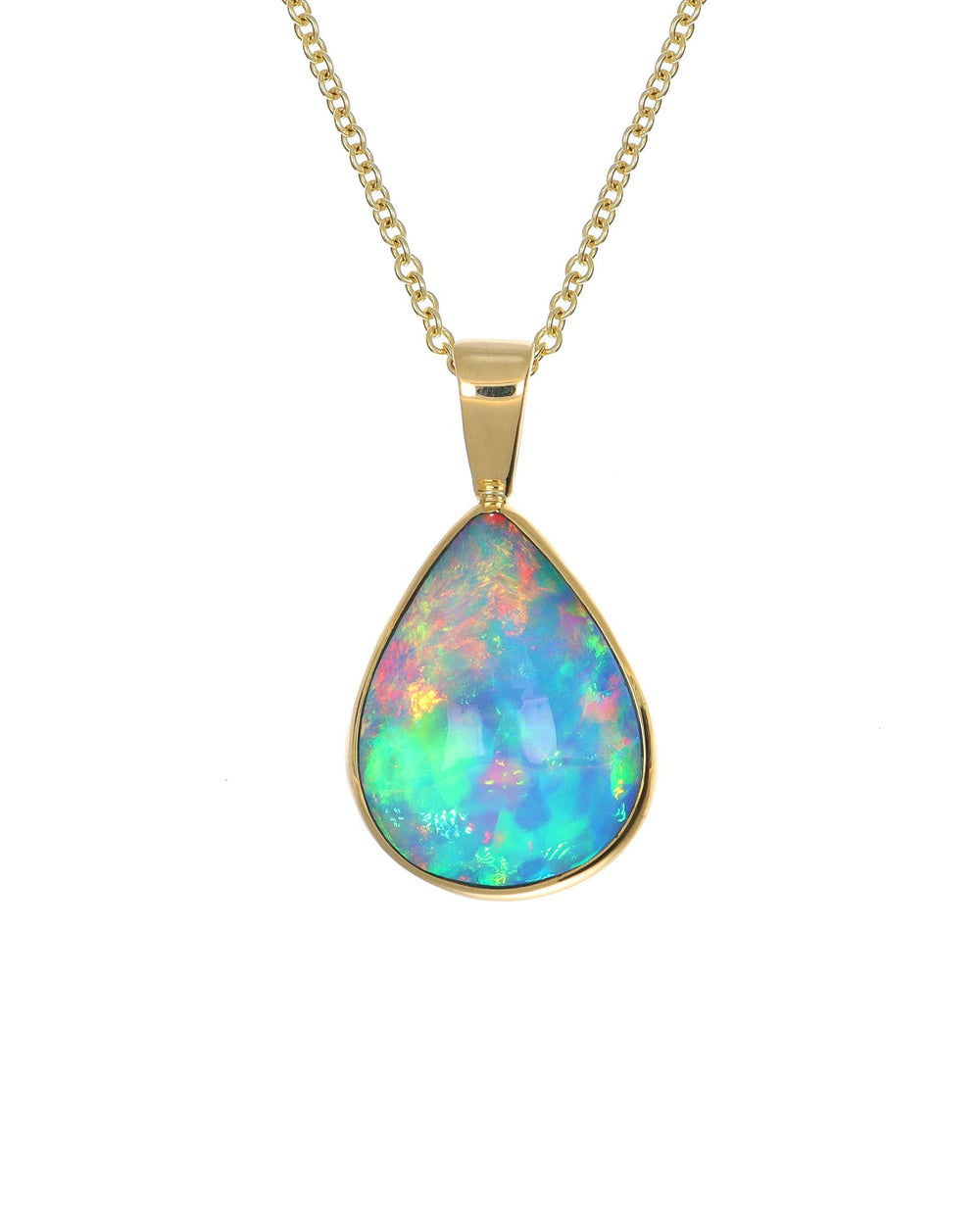 Medium Pear Opal Pendant
