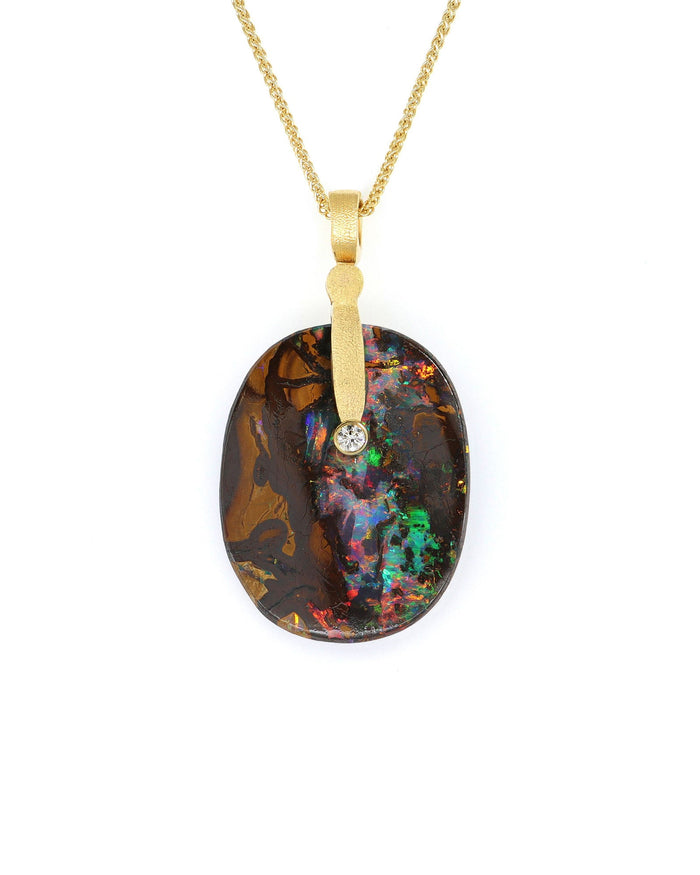 Boulder Opal Sticks & Stones Pendant – Green Lake Gallery